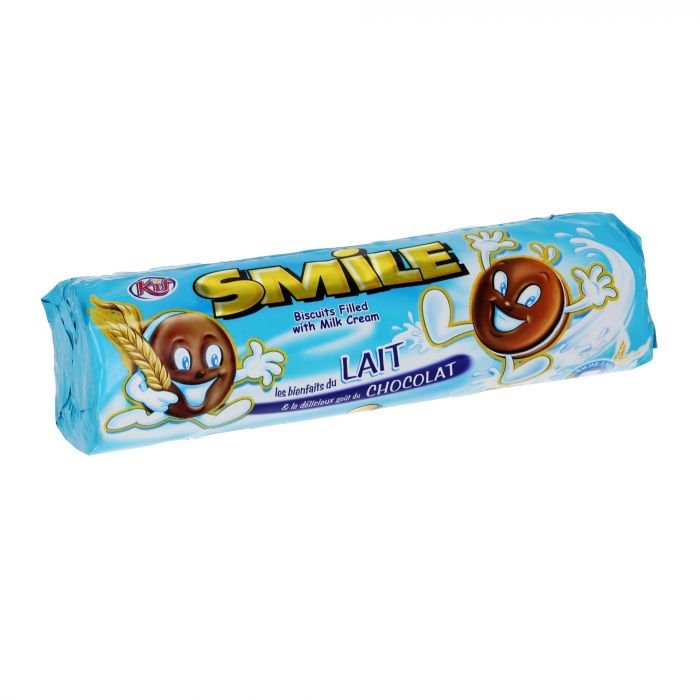 Biscuits Smile au lait et chocolat