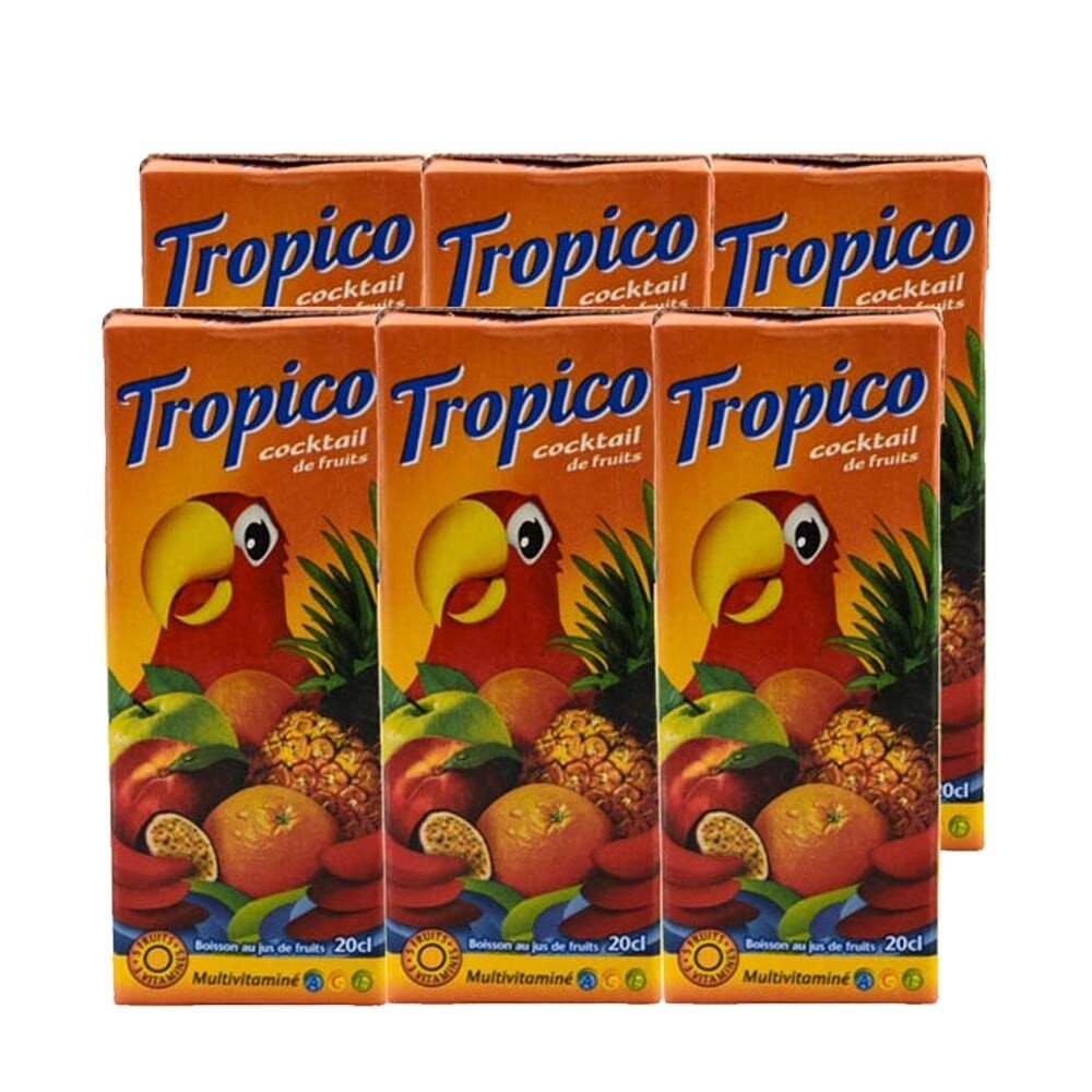 lot de 6 Tropico Cocktail de fruits 20cl